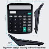 6370 Merge Solar Calculator Dual Power AA Battery Desktop Office School LCD Auto Off Black Z251 xxxxxxx You 310326.