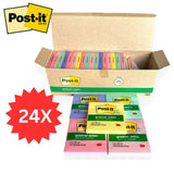 6381 Merge 24xSticky Post-It Note Pads 3M Recycled Paper Sweet Sprinkle Collection 76x76mm Z265 xxxxxxx You 040526.