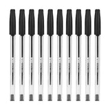 6390 Merge 10 Pack Ballpoint Pens Black Pens 3mm tip School And Office Stationary Bulk											 Z266 xxxxxxx You.