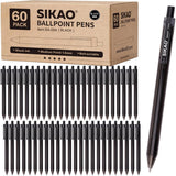 6394 Merge Black Pens 60 Pack Retractable 10mm Medium Point Smooth Writing School Office Z266 xxxxxxx You 050526.