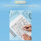 6420 Merge 4 Pcs Protractor Students Measure Ruler Set Triangle Ruler Office School Z280 xxxxxxx You 310526.