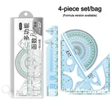 6420 Merge 4 Pcs Protractor Students Measure Ruler Set Triangle Ruler Office School Z280 xxxxxxx You 310526.