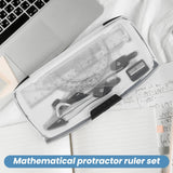 6421 Merge 2-Geometry Set 10 Pieces School Math's Protractor Set Rulers Students Math's 304 Z280 xxxxxxx You 310526.