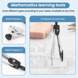 6421 Merge 2-Geometry Set 10 Pieces School Math's Protractor Set Rulers Students Math's 304 Z280 xxxxxxx You 310526.