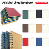 6446 Merge 6pcs A5 Sprial Notebook Homebook Excercise Book Durable Notepad School Office Z284 xxxxxxx You Z202 070626.