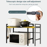 6461 Merge 2 Tier Adjustable Metal Microwave Over Shelf stand Kitchen Storage Rack Z315 xxxxxxx You 140826.