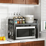 6461 Merge 2 Tier Adjustable Metal Microwave Over Shelf stand Kitchen Storage Rack Z315 xxxxxxx You 140826.