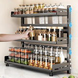 6462 Merge 3 Tier Kitchen Organiser Spice Rack Jar Storage Seasoning Stand Z315 xxxxxxx You 140826.