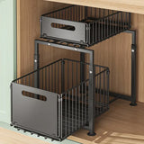 6466 Merge 2 Tier Pull Out Cabinet Organizer Rack For Kitchen Under Sink Storage Shelf Z315 xxxxxxx You 150826.