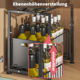 6466 Merge 2 Tier Pull Out Cabinet Organizer Rack For Kitchen Under Sink Storage Shelf Z315 xxxxxxx You 150826.