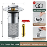 6471 Merge Bathroom Sink Plug Stopper Pop Up Sink Drain Strainer With Basket Z320 xxxxxxx you 240826.