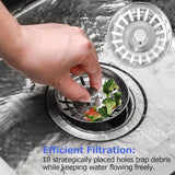 6472 Merge 2 Pack Kitchen Sink Strainer And Plug Set 83mm Stainless Steel Sink Strainer Z320 xxxxxxx You 240826.