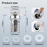 6474 Merge Sink Drain Strainer Pop Up 3in1 Drain Plug With Strainer And Removable Strain Z320 xxxxxxx You 250726.