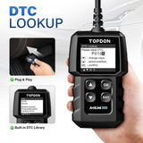 8105 Merge Topdon Car Engine Spray Fault Code Reader OBD2/EOBD/CAN Diagnostic Scanner Reset Tool Z132.