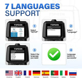 8105 Merge Topdon Car Engine Spray Fault Code Reader OBD2/EOBD/CAN Diagnostic Scanner Reset Tool Z132.