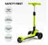 4107 Merge Rovo Kids 3-Wheel Electric Scooter, Ages 3-8 Adjustable Height Green Folding Lithium Battery Z193.
