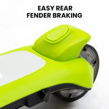 4107 Merge Rovo Kids 3-Wheel Electric Scooter, Ages 3-8 Adjustable Height Green Folding Lithium Battery Z193.