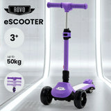 4109 Merge Rovo Kids 3-Wheel Electric Scooter, Ages 3-8 Adjustable Height, Purple Lithium Battery Z193.