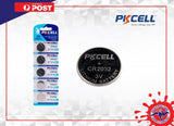 11103 Merge PKCell 2032 ECR2032 5 CR 2032 3V Lithium Battery Expiry 2030 PKCEL Brand Sealed X133.