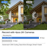 14107 Merge 8 Channel NVR CCTV Wireless Home IP Security Camera Outdoor 1080P HD W/P X124.